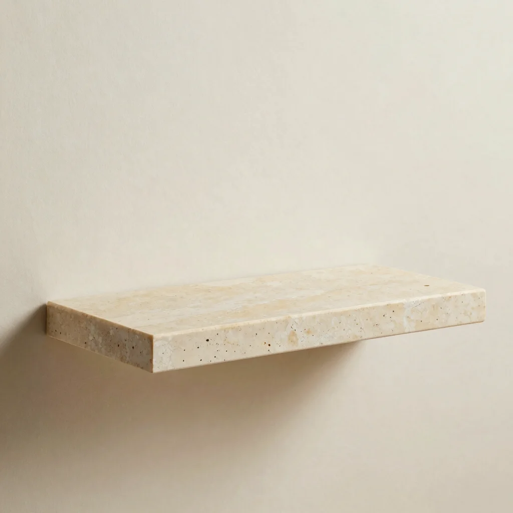 Limestone Floating Shelf